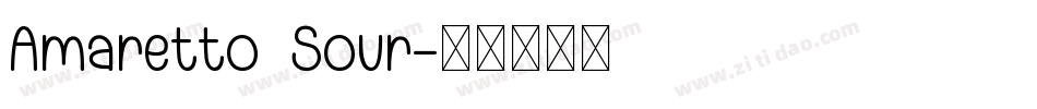 Amaretto  Sour字体转换